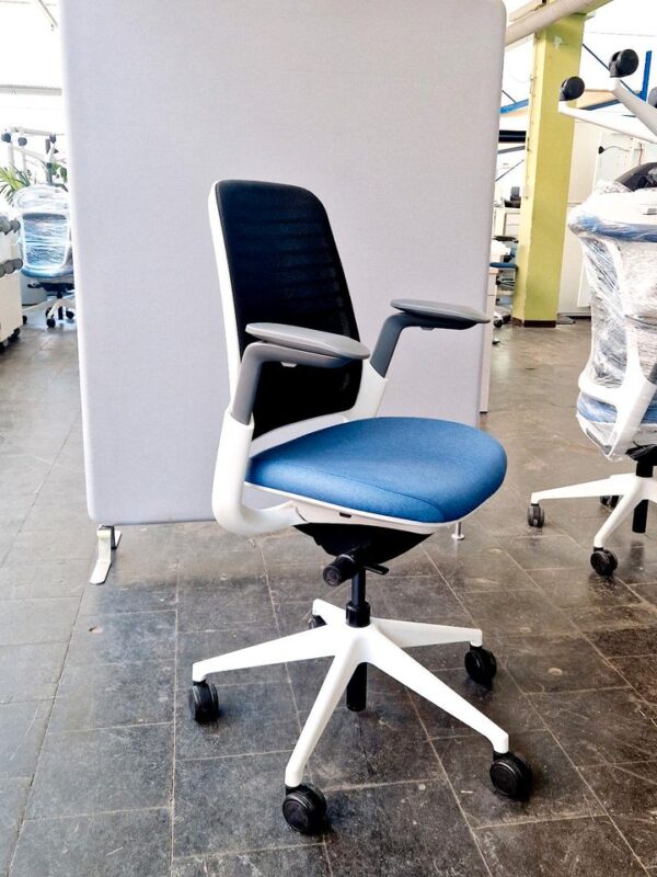Bürodrehstuhl, Steelcase Serie 1, Ergonomischer Bürostuhl, weiß*