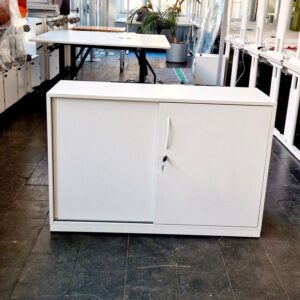 Aktenschrank, Schiebetürenschrank, Steelcase, weiß*