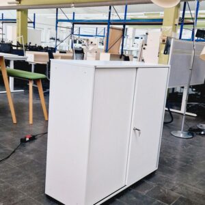 Aktenschrank Schiebetüren, Sedus, 3 OH, weiß