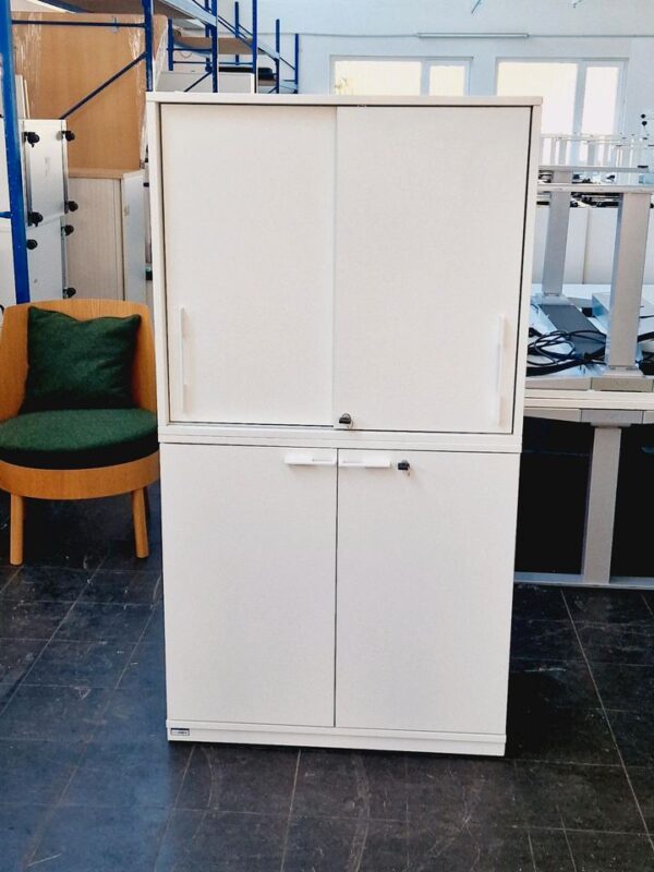 Sideboard, Nowy Styl, Flügel/-Schiebetürenschränke, weiß, abschli