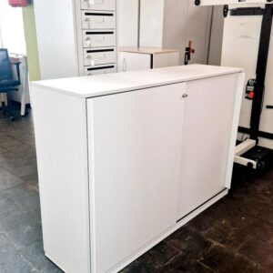 Aktenschrank, Schiebetürenschrank,  Haworth 3 OH, weiß*