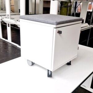 Rollcontainer mit Sitzkissen, Stauraum, Ophelis,weiß*