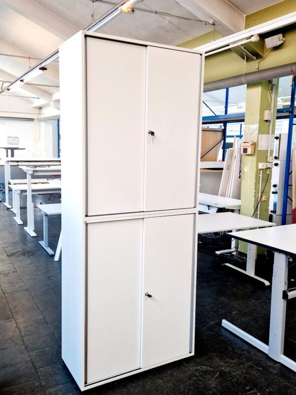Aktenschrank, Schiebetürenschrank, Sedus 6 OH,abschließbar, weiß*