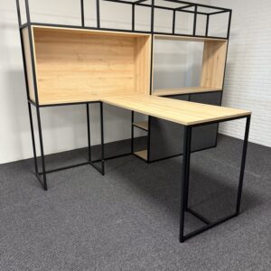 Nowy Styl Design-Büromöbel-Set mit Regalwand und Hochtisch