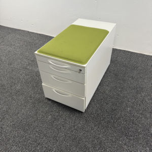 Steelcase Rollcontainer weiß abschließbar mit Softclose
